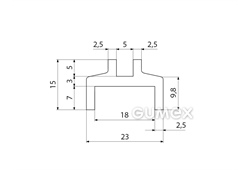 SILIKONPROFILE H-FORM